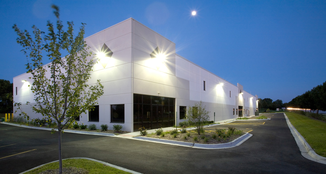Cattie Adhesives facility at dusk in Quakertown, Pennsylvania