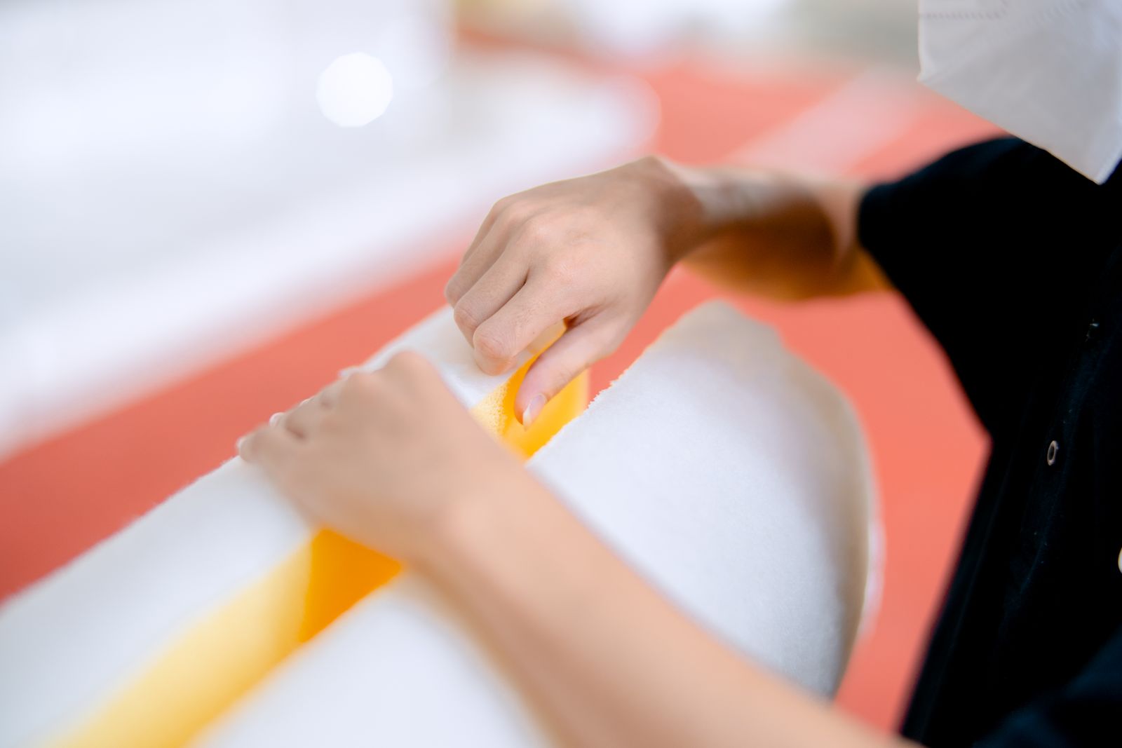 Liquid adhesive bonding foam
